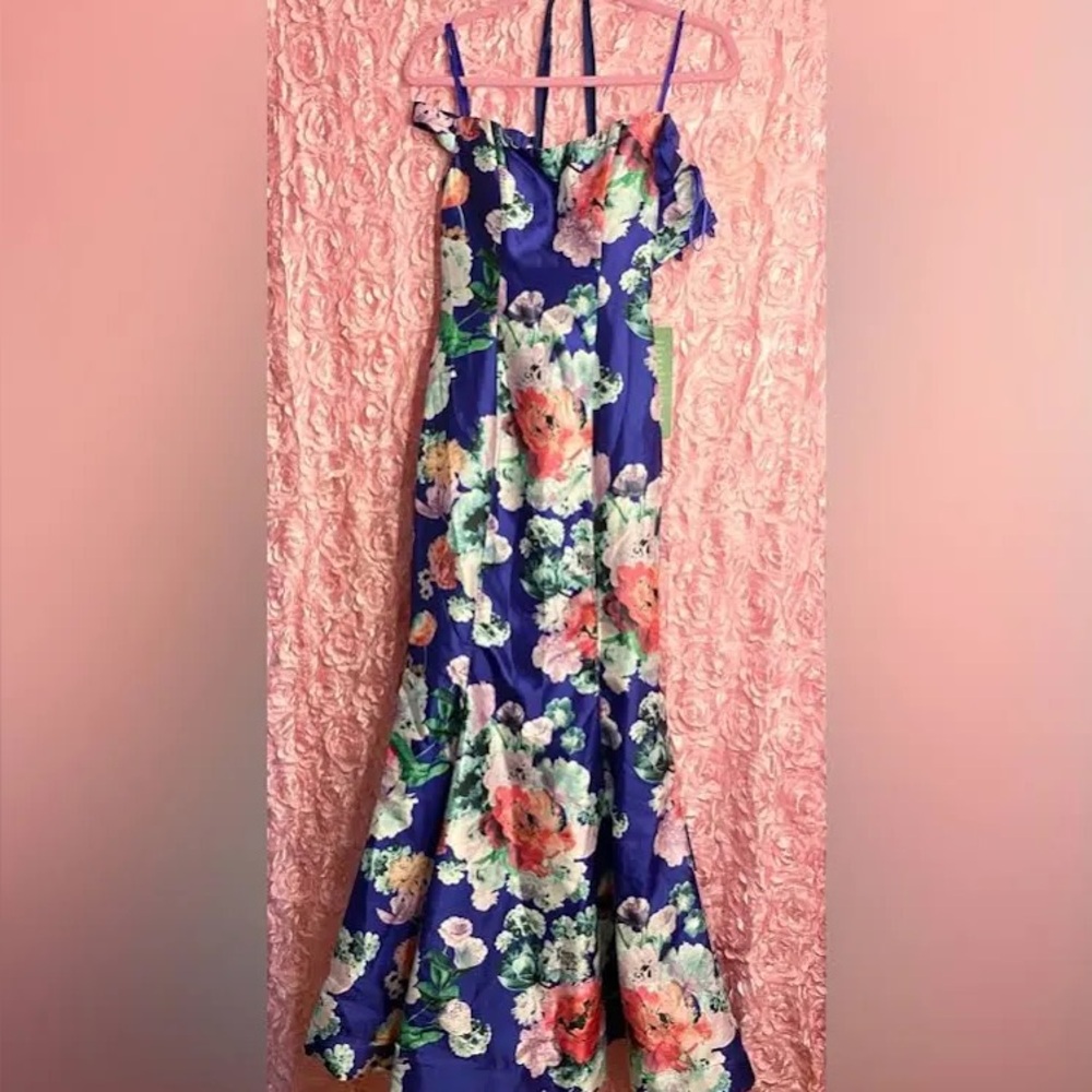 Floral Off-Shoulder Gown